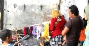 Kebakaran 5 Kios Pasar Panyabungan Akibat Arus Pendek