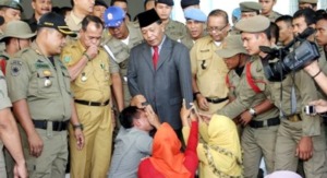 Aksi Inap CPNS di Kantor Bupati Madina Berakhir