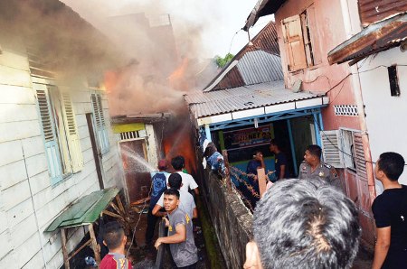 kebakaran di psp