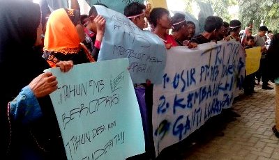 Warga Tapus Unjuk Rasa ke DPRD Madina, Minta Izin PT.M3 Dicabut