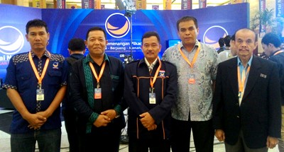 Partai NasDem Madina dan Pasangan Calon Bupati/Wakil Hadiri Rakernas