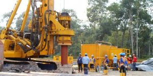 Aktivitas pengeboran geothermal di Sibanggor Tonga