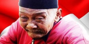 Pak tua meratap ilustrasi