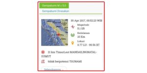 Info gempa bumi