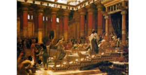 Lukisan yang menggambarkan pertemuan antara Ratu Sheba dan Nabi Sulaiman