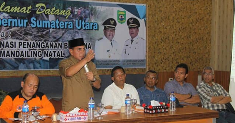 Gubsu rapat kordinasi bencana madina