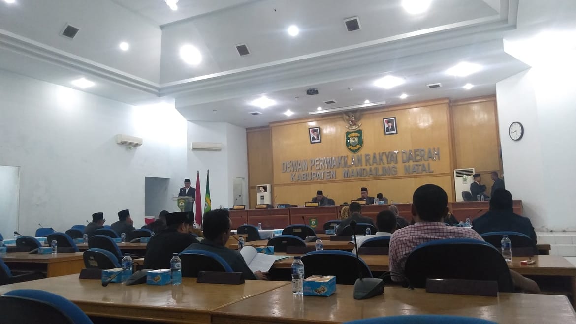 Paripurna DPRD Madina Penyampaian LPJ Bupati Madina TA 2018