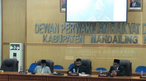 Bupati Tak Hadir di Paripurna Pidato Kenegaraan DPRD Madina