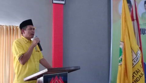 Musda Golkar Madina, H. Aswin Terpilih Aklamasi