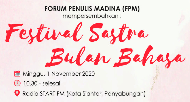 Forum Penulis Madina Akan Gelar Festival Sastra