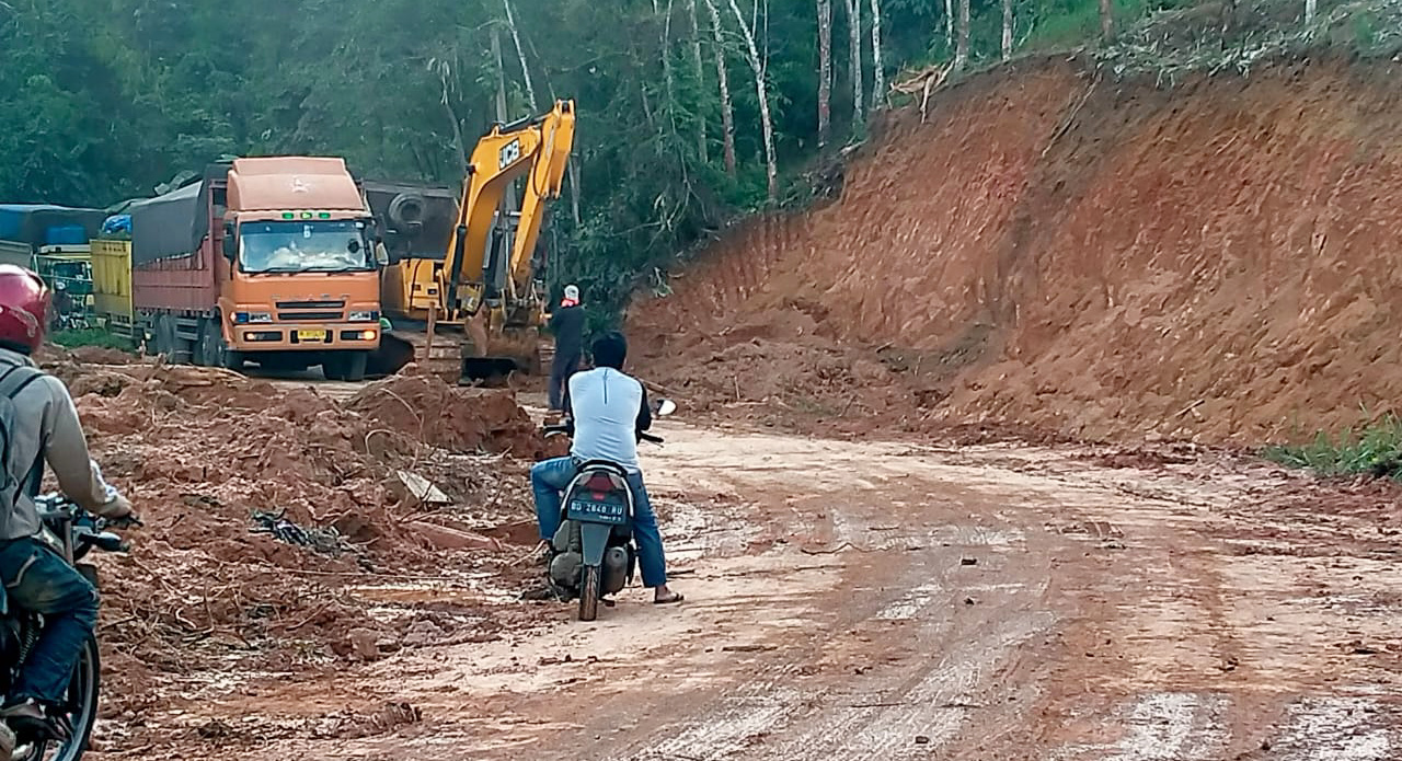 Selalu Longsor, Trase Jalinsum Titik Purba Lamo Dialihkan