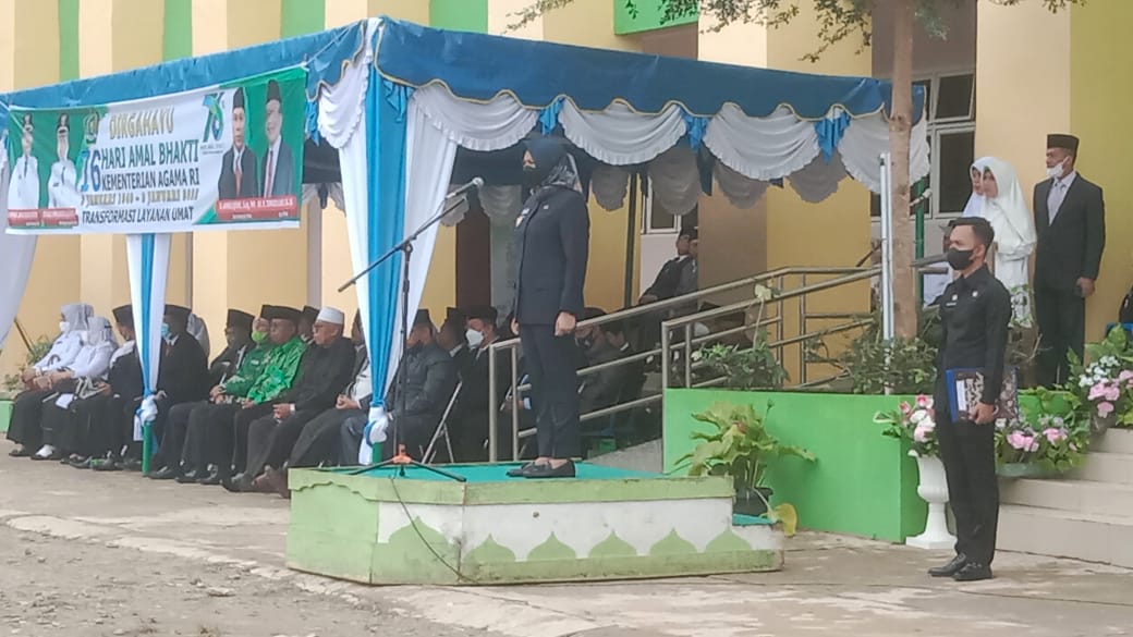 Wabup Atika Pimpin Upacara HAB ke-76