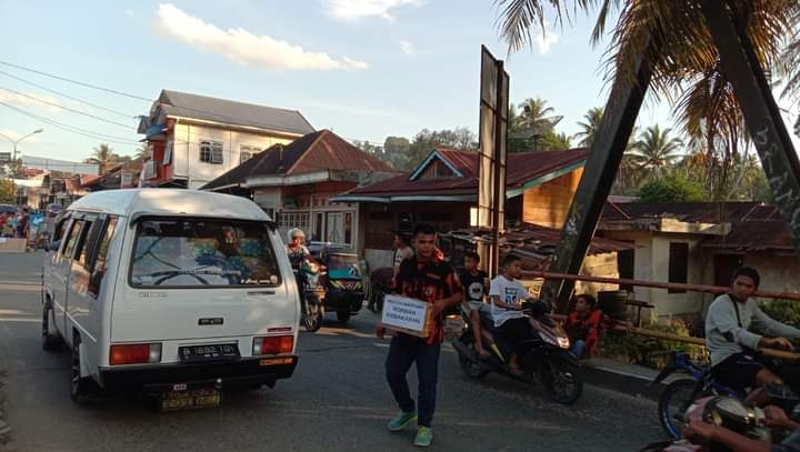 Tunjukkan Empati, PAC PP Kotanopan Galang Donasi untuk Korban Kebakaran