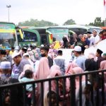 Tangis Bahagia Sambut Kedatangan Jemaah Haji di Masjid Agung Nur Alan Nur