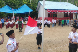 Bentuk Rasa Sukur Warga Desa Sopobatu Upacara HUT ke 78 RI