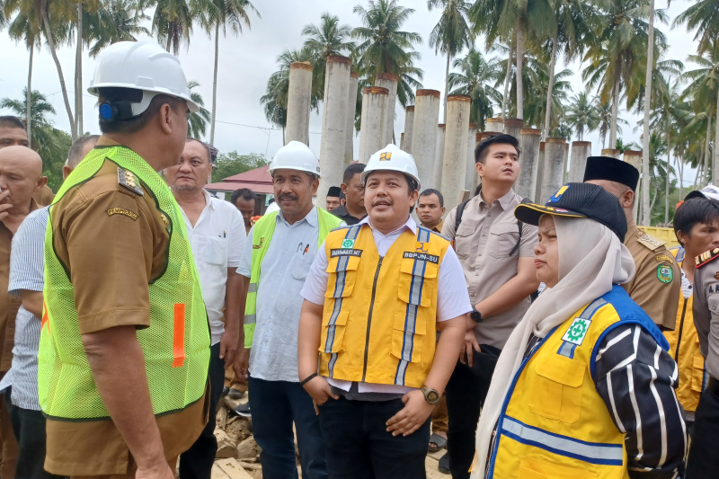 Ini Progres Pembangunan Jembatan Natal-Batahan