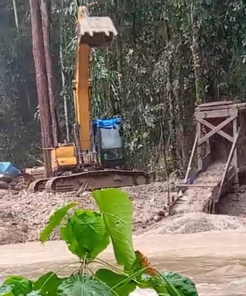 Tambang Emas Ilegal di Sininjom MBG Terus Beroperasi. Sulitnya Akses Lokasi Diduga Disengaja Pelaku Untuk Menghindari Petugas