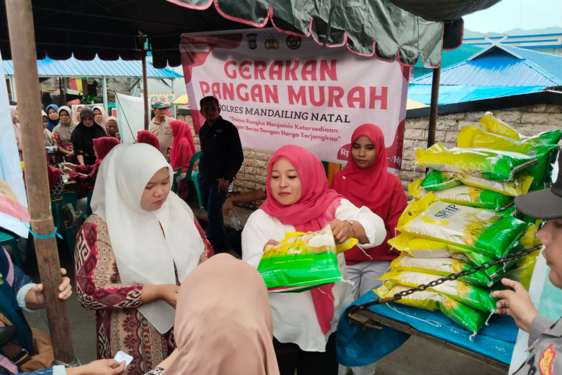 Dinas Ketapang Madina Laksanakan Gerakan Pangan Murah